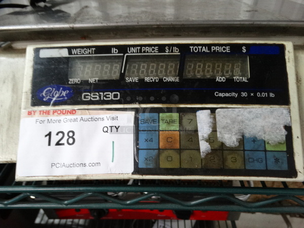 Globe Model GS130 Countertop Food Portioning Scale. 120 Volts, 1 Phase. 14x14x5. Tested and Working! - Image 4 of 5