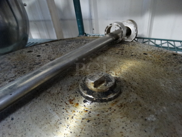Metal Plate and Metal Rod. 20.5x20.5x1, 24.5"  - Image 3 of 4