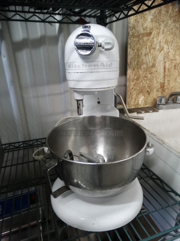 KitchenAid Professional 5 Plus Metal Countertop 5 Quart Planetary Mixer w/ Metal Mixing Bowl, Dough Hook, Mixing Paddle and Whisk. 11x16x17. Tested and Does Not Power On - Image 2 of 7