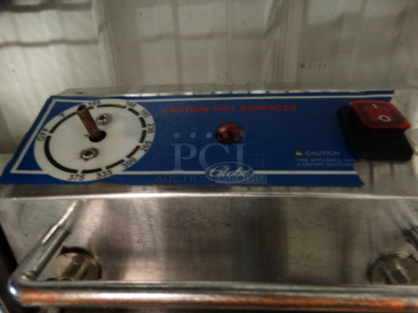 Globe Metal Countertop Electric Powered Fryer. Missing 1 Bin. 22x19x17 - Image 6 of 7