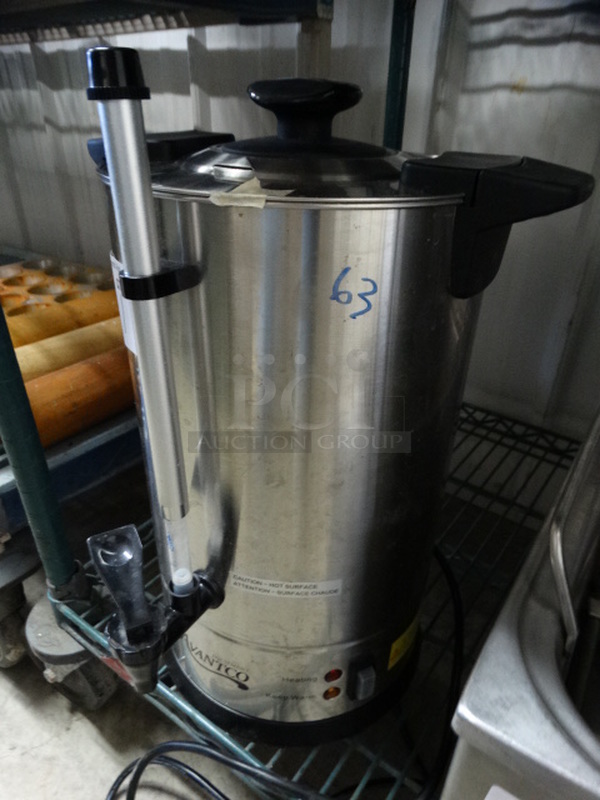 Metal Countertop Coffee Urn. 12x12x17 - Image 2 of 4
