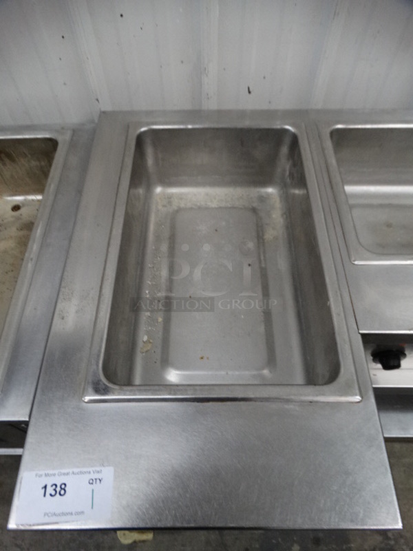 NICE! Stainless Steel Commercial Electric Powered 5 Bay Steam Table w/ Undershelf on Commercial Casters. 101x29x36. Cannot Test Due To Plug Style  - Image 4 of 11