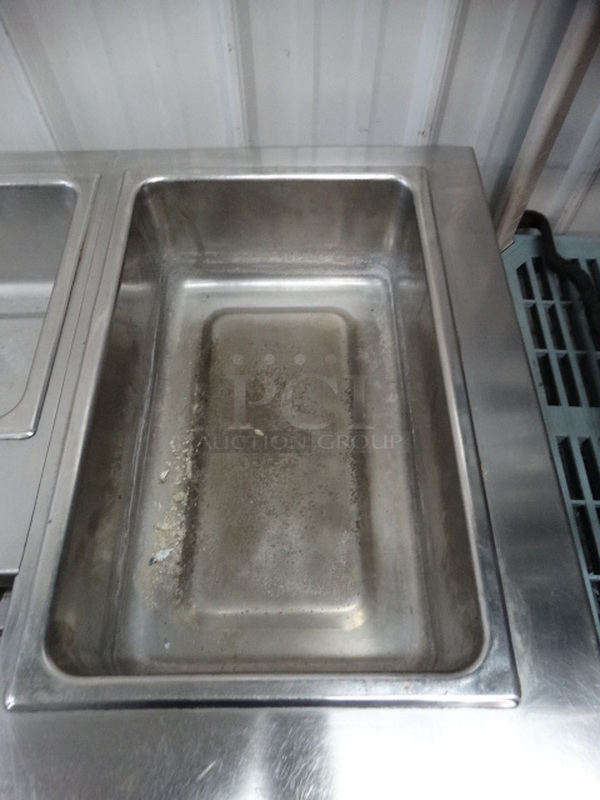 NICE! Stainless Steel Commercial Electric Powered 5 Bay Steam Table w/ Undershelf on Commercial Casters. 101x29x36. Cannot Test Due To Plug Style  - Image 8 of 11