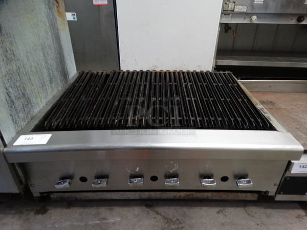 NICE! Stainless Steel Commercial Countertop Gas Powered Charbroiler Grill. 36x30x16 - Image 1 of 6