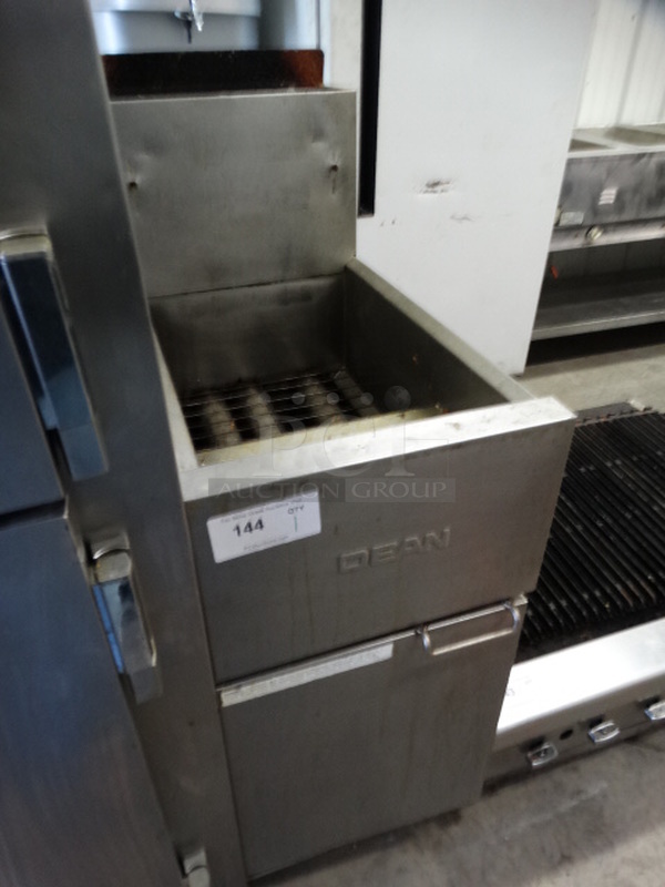 NICE! 2007 Dean Model SR142GN Stainless Steel Commercial Natural Gas Powered Deep Fat Fryer. 105,000 BTU. 15.5x29x48 - Image 3 of 8