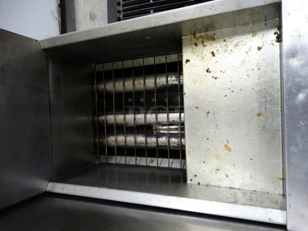 NICE! 2007 Dean Model SR142GN Stainless Steel Commercial Natural Gas Powered Deep Fat Fryer. 105,000 BTU. 15.5x29x48 - Image 4 of 8