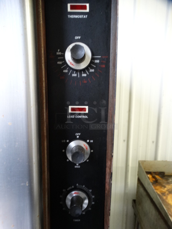 2 GORGEOUS! Vulcan Snorkel Stainless Steel Commercial Gas Powered Full Size Convection Oven w/ View Through Doors, Metal Oven Racks and Thermostatic Controls. 40x37x76. 2 Times Your Bid!  - Image 6 of 11