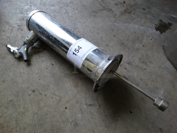 Stainless Steel Single Tap Beer Tower. 4.5x8x17 - Image 1 of 4