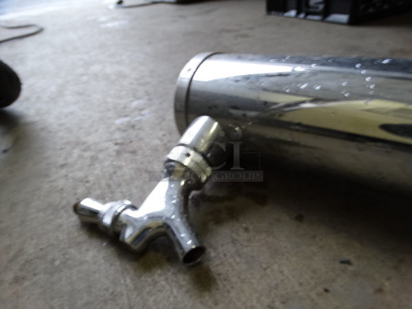 Stainless Steel Single Tap Beer Tower. 4.5x8x17 - Image 2 of 4