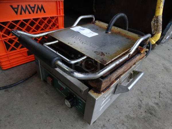 NICE! Waring Model WPG150 Stainless Steel Commercial Countertop Panini Press. 120 Volts, 1 Phase. 15x16x10. Tested and Working! - Image 2 of 7