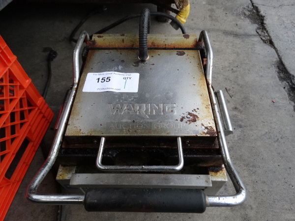NICE! Waring Model WPG150 Stainless Steel Commercial Countertop Panini Press. 120 Volts, 1 Phase. 15x16x10. Tested and Working! - Image 4 of 7