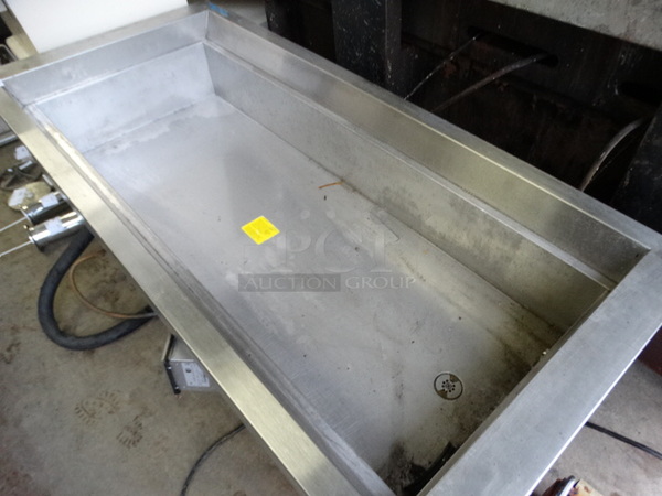 NICE! Hatco Model CWB-4 Stainless Steel Commercial Cold Pan Drop In. 120 Volts, 1 Phase. 58x27x27. Tested and Working! - Image 4 of 7