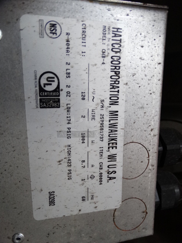 NICE! Hatco Model CWB-4 Stainless Steel Commercial Cold Pan Drop In. 120 Volts, 1 Phase. 58x27x27. Tested and Working! - Image 5 of 7