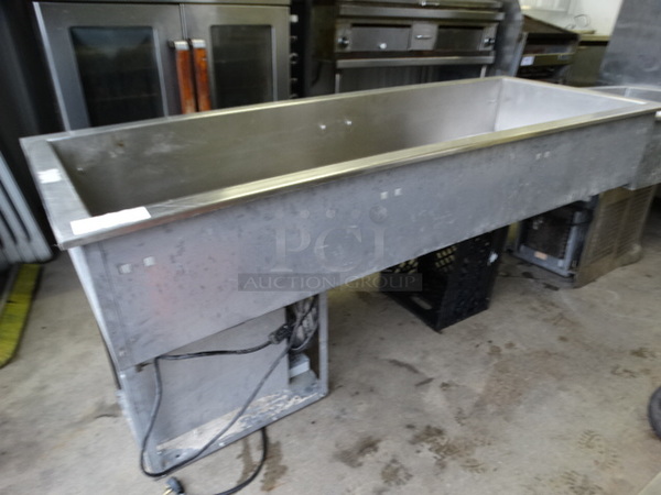 NICE! Stainless Steel Commercial Cold Pan Drop In. 120 Volts, 1 Phase. 69x26x30. Tested and Working! - Image 3 of 7
