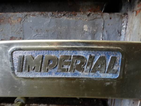 NICE! Imperial Stainless Steel Commercial Gas Powered Charbroiler Grill w/ Splash Guard and Undershelf. 24x29x49 - Image 5 of 7