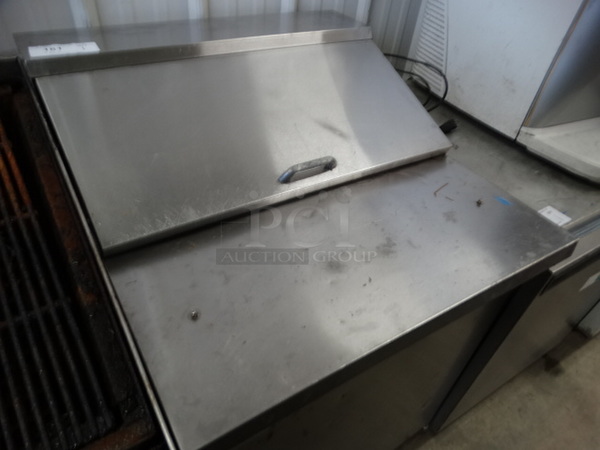 NICE! True Model TSSU-27-8 Stainless Steel Commercial Sandwich Salad Prep Table Bain Marie Mega Top. 115 Volts, 1 Phase. 27.5x30x41.5. Cannot Test Due To Cut Cord - Image 3 of 7