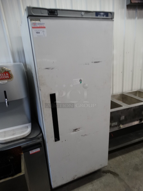 NICE! Arctic Air Model AWR25 Metal Commercial Single Door Reach In Cooler on Commercial Casters. 115 Volts, 1 Phase. 30x29x77.5. Tested and Working! - Image 3 of 8
