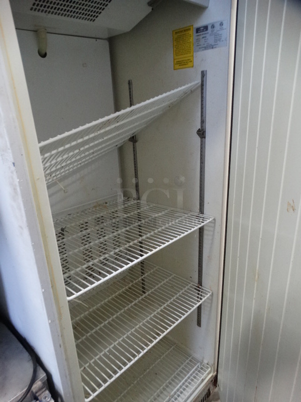 NICE! Arctic Air Model AWR25 Metal Commercial Single Door Reach In Cooler on Commercial Casters. 115 Volts, 1 Phase. 30x29x77.5. Tested and Working! - Image 5 of 8