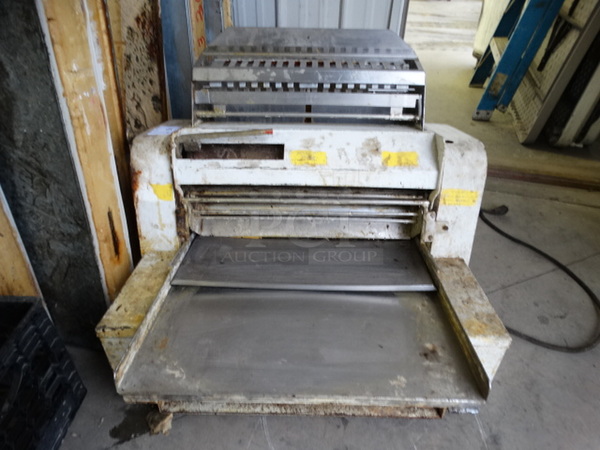 Metal Commercial Countertop Dough Sheeter. 30x28x23. Tested and Working! - Image 1 of 7