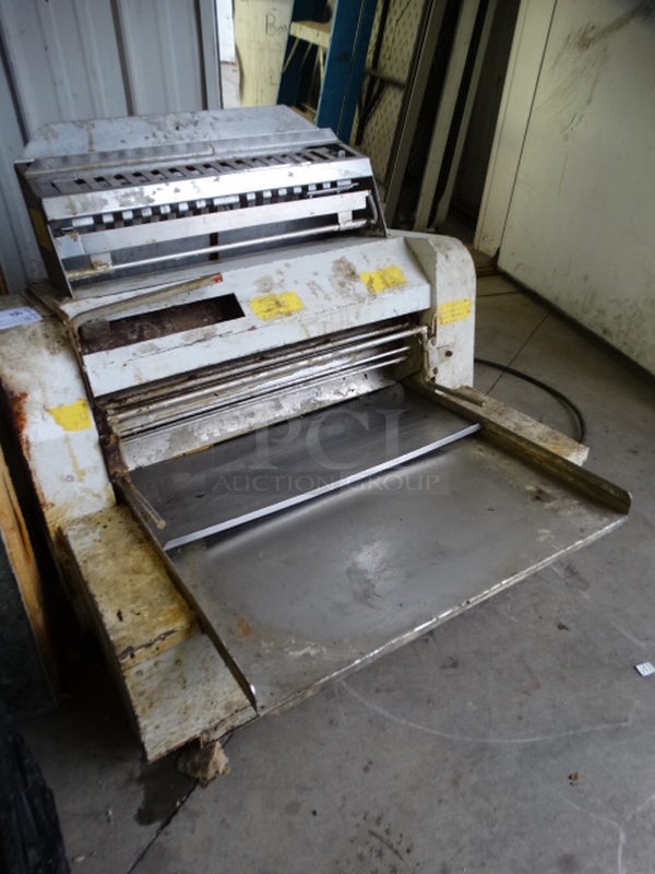 Metal Commercial Countertop Dough Sheeter. 30x28x23. Tested and Working! - Image 3 of 7
