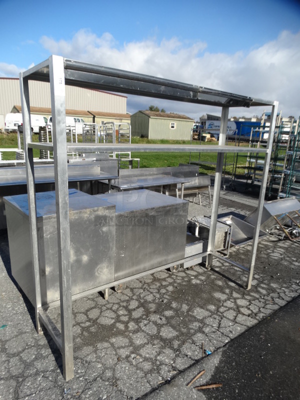 Metal 2 Tier Overshelf. 78.5x22.5x73 - Image 4 of 5