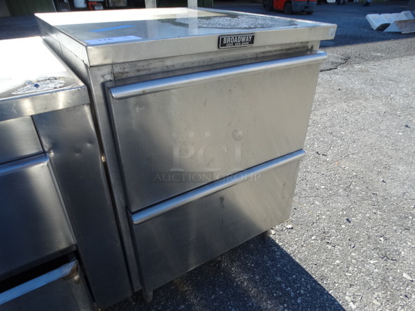 Broadway Stainless Steel Commercial Undercounter 2 Drawer Unit. 27x32x36 - Image 3 of 4