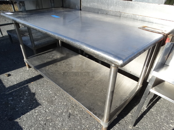 Stainless Steel Table w/ Commercial Can Opener Mount and Undershelf. 60x30x28 - Image 4 of 5