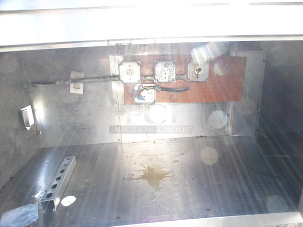 Stainless Steel Commercial Counter w/ Backsplash and 4 Doors. 84x26x34 - Image 4 of 5