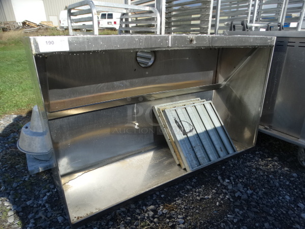GREAT! 5' Stainless Steel Commercial Grease Hood w/ 3 Filters. 60x37x20 - Image 3 of 4