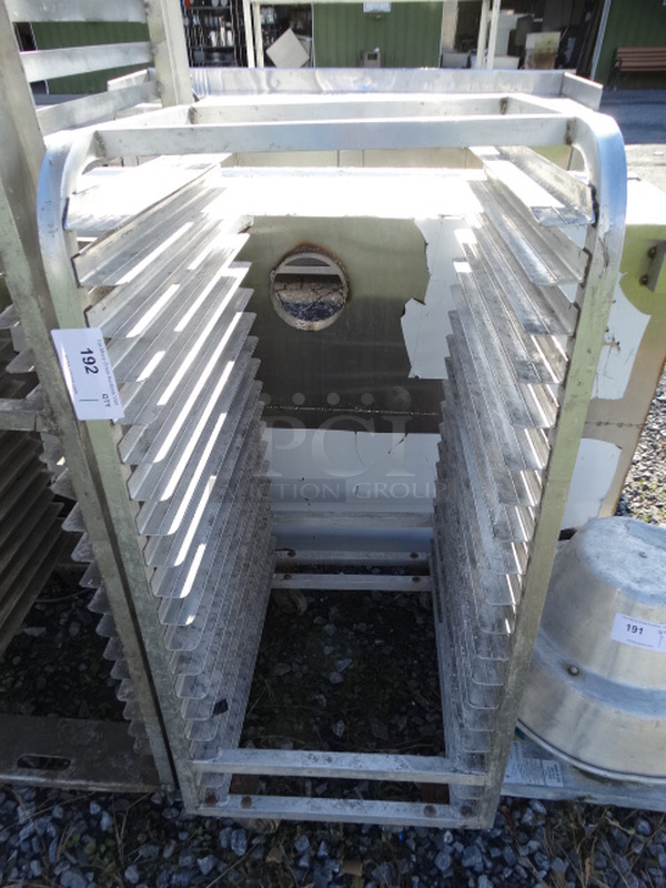 Metal Commercial Pan Transport Rack on Commercial Casters. 20.5x26x46 - Image 1 of 4