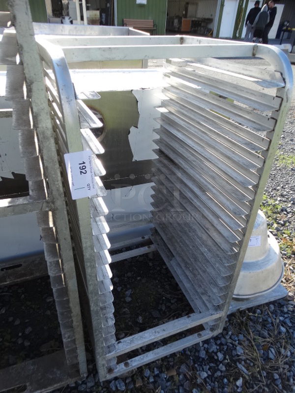 Metal Commercial Pan Transport Rack on Commercial Casters. 20.5x26x46 - Image 3 of 4