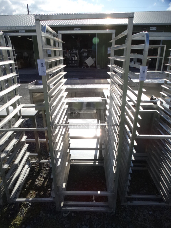 Metal Commercial Pan Transport Rack on Commercial Casters. 22.5x30x70 - Image 1 of 5