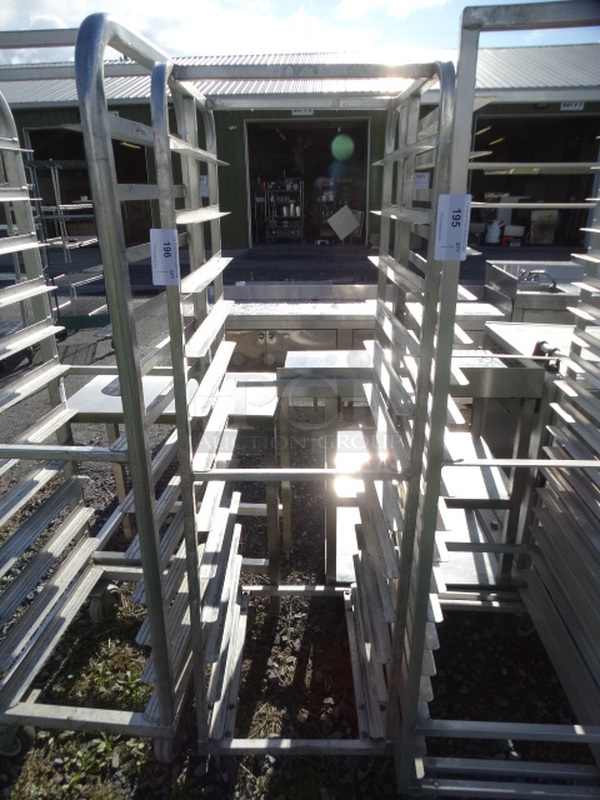 Metal Commercial Pan Transport Rack on Commercial Casters. 20.5x26x70 - Image 1 of 5