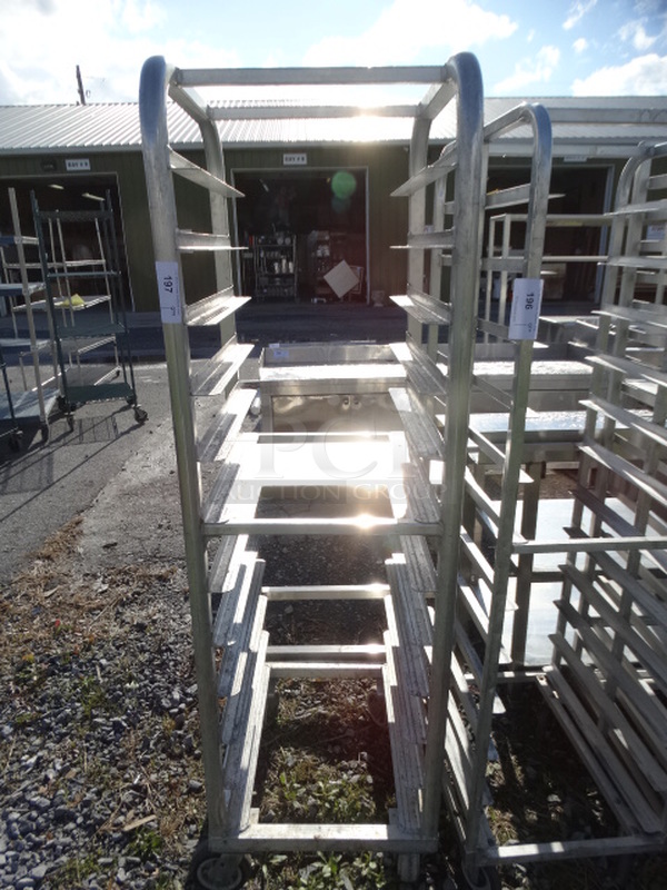 Metal Commercial Pan Transport Rack on Commercial Casters. 21x26x74 - Image 1 of 5