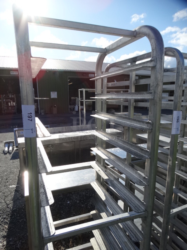 Metal Commercial Pan Transport Rack on Commercial Casters. 21x26x74 - Image 2 of 5