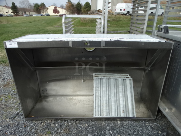 GREAT! 5' Stainless Steel Commercial Grease Hood w/ 3 Filters. 60x37x20