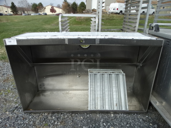 GREAT! 5' Stainless Steel Commercial Grease Hood w/ 3 Filters. 60x37x20 - Image 1 of 4