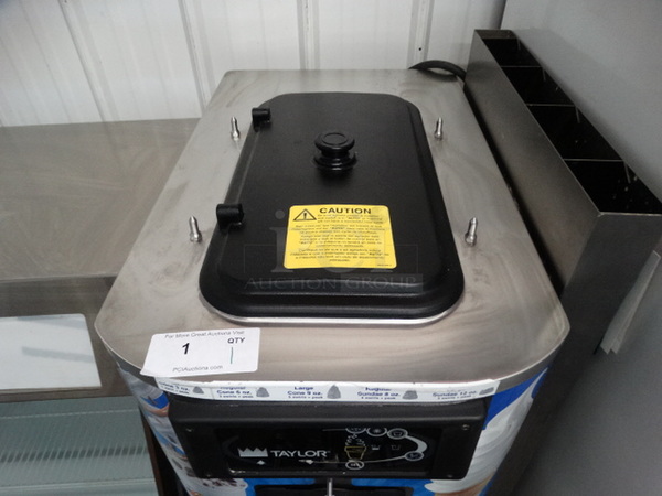 BEAUTIFUL! 2008 Taylor Model C709-33 Stainless Steel Commercial Floor Style Air Cooled Single Flavor Soft Serve Ice Cream Machine on Commercial Casters. 208-230 Volts, 3 Phase. 21x33x61.5 - Image 5 of 9