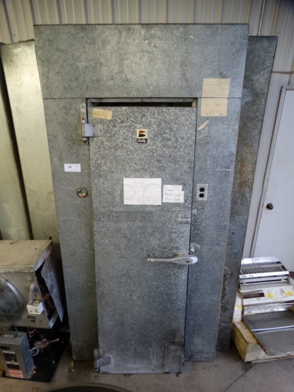 AWESOME! Bally 6'x6'x8.5' Walk In Freezer Box w/ Floor, Lightly Used Copeland Model FPAK-013Z-CFV-072 Compressor and Bally Condenser. Compressor Was Replaced in February of 2018! 208-230 Volts, 1 Phase. 6'x6'x8.5'