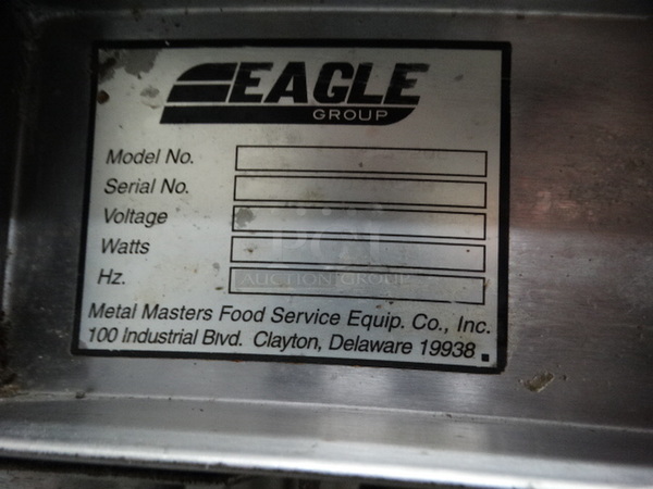 NICE! Eagle Stainless Steel Commercial Electric Powered 5 Well Steam Table w/ Undershelf and Shelf Frame Attachment. 79x24x34. Cannot Test Due To Plug Style  - Image 2 of 10