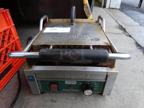 NICE! Waring Model WPG150 Stainless Steel Commercial Countertop Panini Press. 120 Volts, 1 Phase. 15x16x10. Tested and Working! - Image 1 of 7