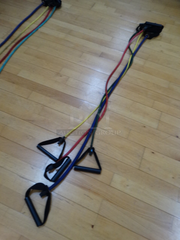 ALL ONE MONEY! Lot of 4 Resistance Bands; Blue, Yellow, Red and Green!