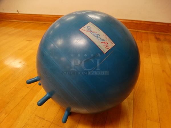 FlexaBall Pro Blue Exercise Ball w/ 4 Stabilizing Teats. 18x18x18