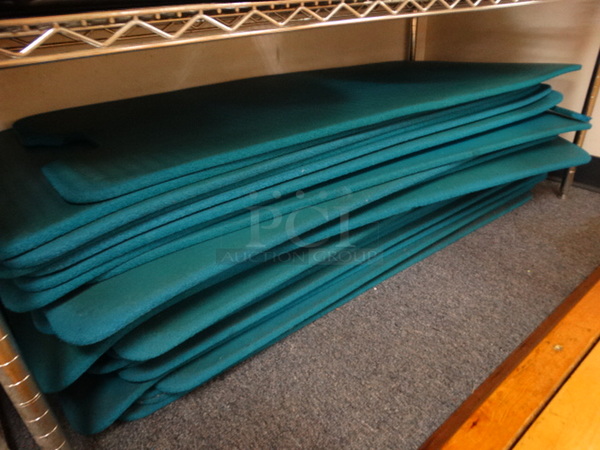 5 Blue Exercise Mats. 48x21x0.5. 5 Times Your Bid!