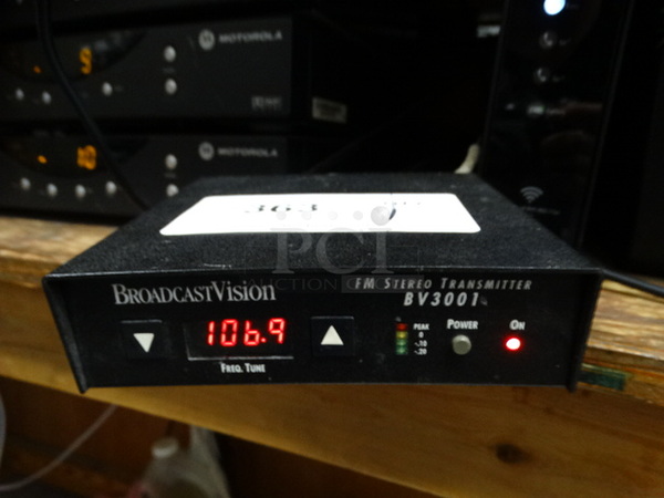 Broadcast Vision Model BV3001 FM Stereo Transmitter. 5.5x5x2
