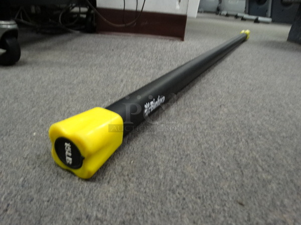 Bintiva 4' Weighted 15 Pound Workout Bar w/ Yellow Ends. 48