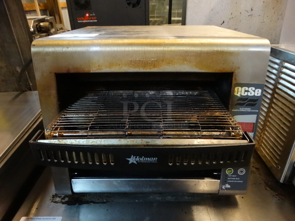 NICE! Star Holman Model QCSE-3-95HC Stainless Steel Commercial Countertop Electric Powered Conveyor Oven. 208 Volts, 1 Phase. 19x24x16