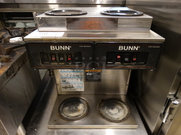 NICE! Bunn CW Series Stainless Steel Commercial Countertop 4 Burner Coffee Machine. 16x20x20