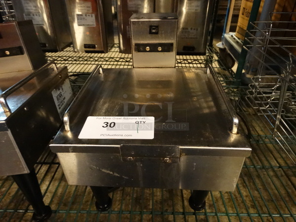 NICE! 2013 Bunn Model 1SH STAND Stainless Steel Commercial Countertop Server Holder w/ Drip Tray. 120 Volts, 1 Phase. 10x14x12. Tested and Working!