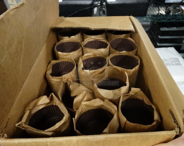 ALL ONE MONEY! Lot of Brown Cupcake Liners!